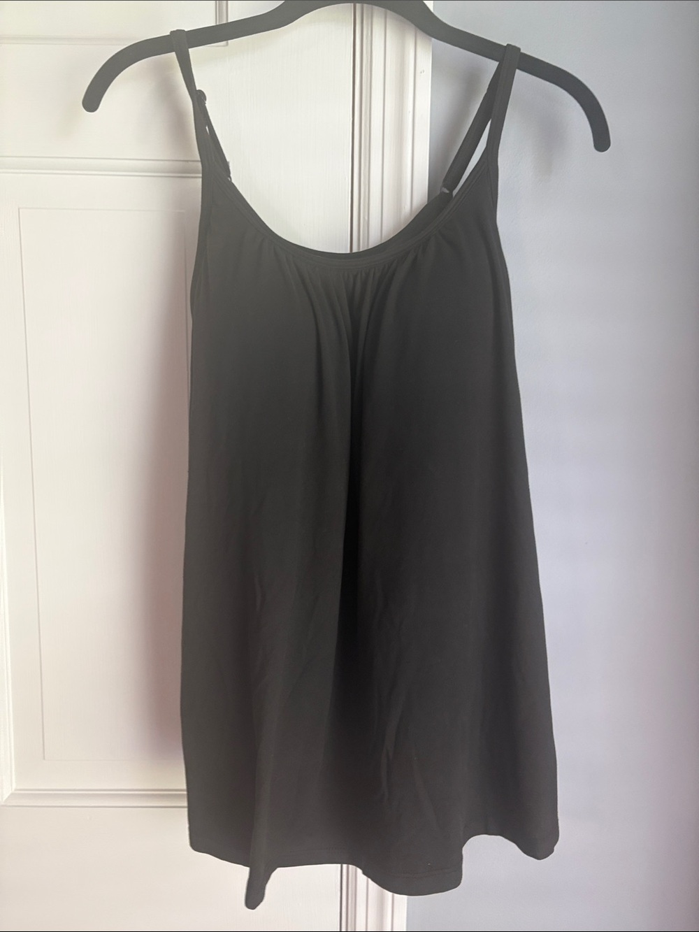 32 Degrees Black Cami flowy built in bra